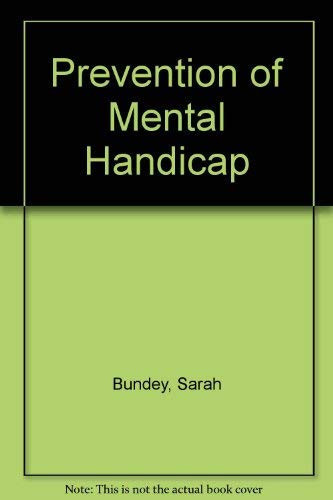 Cover of Prevention of Mental Handicap