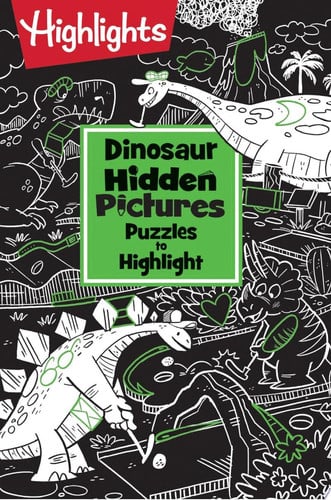 Dinosaur Hidden Pictures Puzzles to Highlight