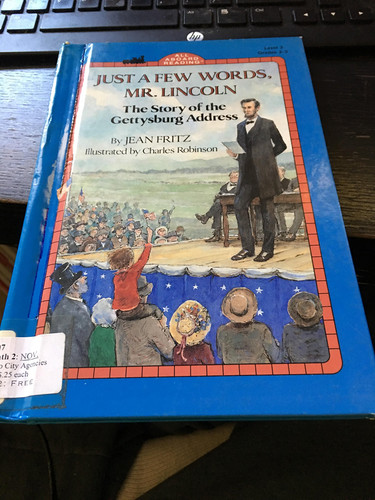Cover of Just a few words, Mr. Lincoln