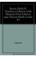 Cover of Math K 1e Teacher Edition W/Masters (Saxon Math Grade K)