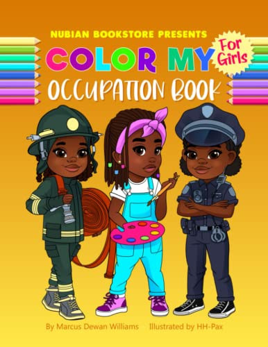Nubian Bookstore Presents Color My Occupation Book for Girls