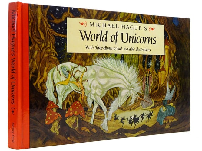 Cover of Michael Hague's world of unicorns.