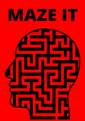 MAZE IT: Maze Puzzle Books for Teens, Adults & Seniors: 110 Easy to Hard Mazes