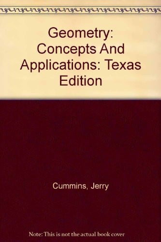 Cover of Geometry: Concepts And Applications
