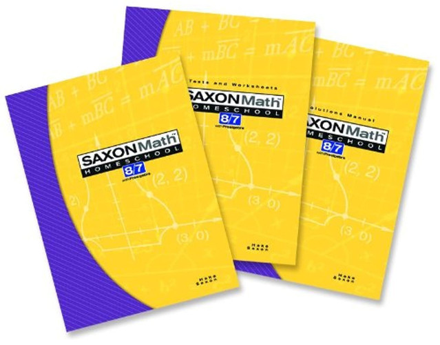 Saxon Math 8/7 Homeschool Kit