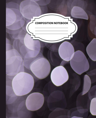 Composition Notebook: Blank lined wide ruled Abstract Workbook for Girls, Kids, Teens, Students, Home, School, and College Writing Notes (7.5"x9.25") (P-18)
