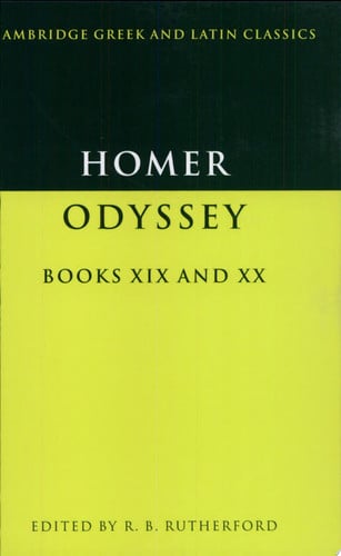 Homer: Odyssey Books XIX and XX
