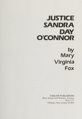 Cover of Justice Sandra Day O'Connor