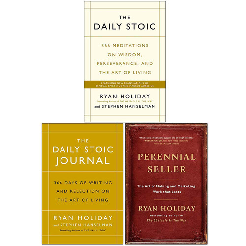 The Daily Stoic, [Hardcover] The Daily Stoic Journal, Perennial Seller By Ryan Holiday Collection 3 Books Set