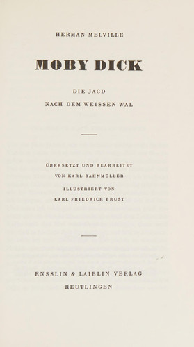 Moby Dick d. Jagd nach d. weissen Wal