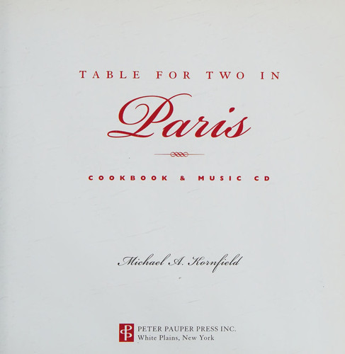 Table for Two in Paris