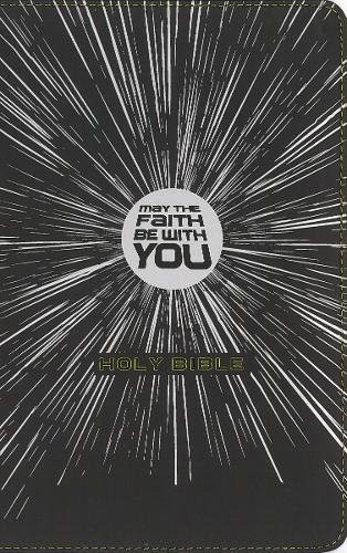 May the Faith Be with You Holy Bible, Imitation Leather, Black