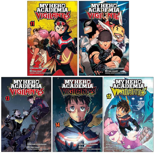 My Hero Academia Vigilantes Series Vol 1,2,4,5: Collection 4 Books Set