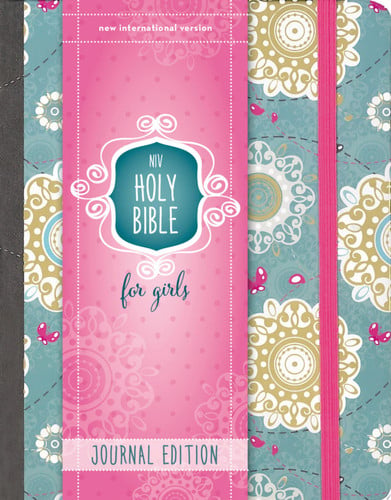 NIV, Holy Bible for Girls, Journal Edition, Hardcover, Pink, Elastic Closure