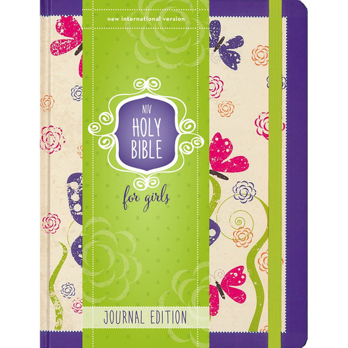 NIV Holy Bible for Girls, Journal Edition, Hardcover, Purple, Elastic Closure