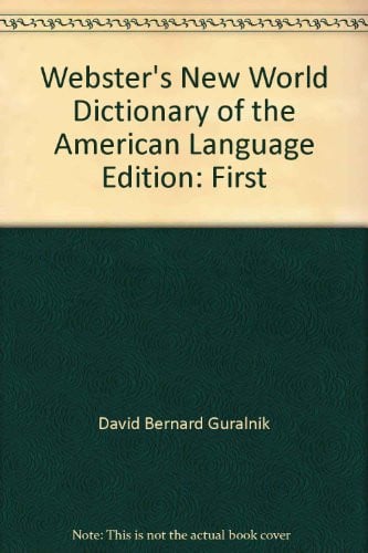 Cover of Webster's New World dictionary of the American language