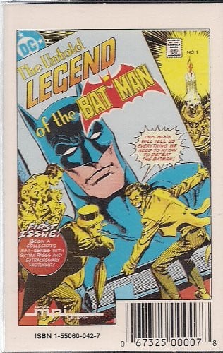 Cover of The Untold Legend of the Batman (Comic and Cassette)