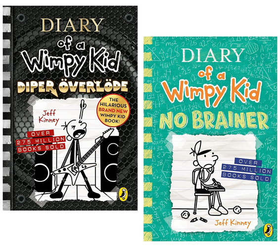 Penguin UK Ltd Diary of a Deflated Child by Jeff Kinney, Set of 2 Books