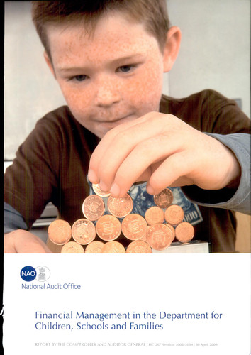 Cover of Financial management in the Department for Children, Schools and Families