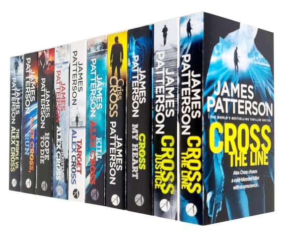 James Patterson Alex Cross Collection 10 Books Set (Cross the Line, Cross Justice, Cross My Heart, Criss Cross, Kill Alex Cross, Target, Merry Christmas, Hope to Die, Run, The People vs. Alex Cross)
