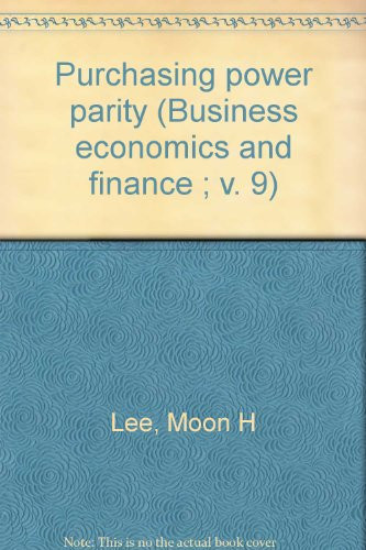 Purchasing power parity (Business economics and finance ; v. 9)