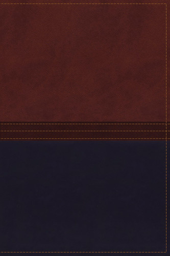 NKJV, The MacArthur Study Bible, Leathersoft, Brown/Navy, Thumb Indexed: Revised and Updated Edition