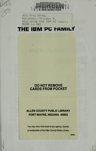 Upgrading the IBM PC Family 8088 to 486