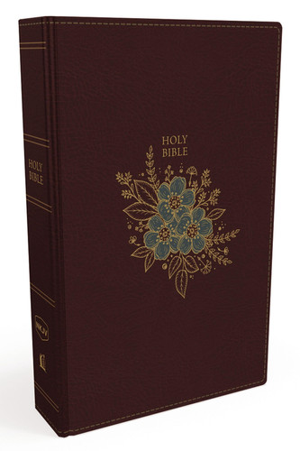 NKJV, Thinline Bible, Leathersoft, Burgundy, Red Letter, Comfort Print: Holy Bible, New King James Version