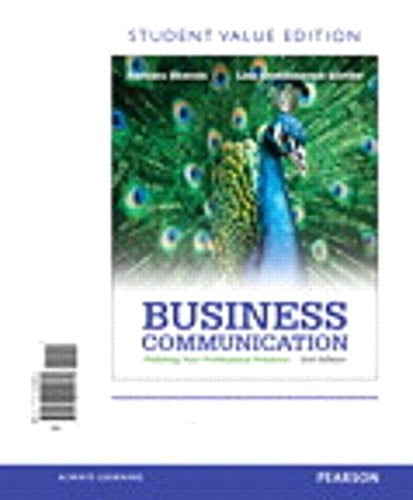 Business Communication Polishing Your Professional Presence, Student Value Edition + 2014 Mybcommlab With Pearson Etext Access Card Package