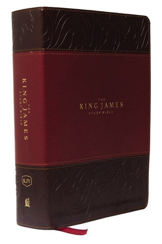 The King James Study Bible, Indexed, Full-Color Edition [Burgundy]