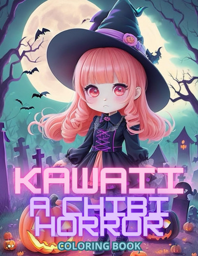 Chibi Spooky Girls Coloring Book: Coloring Pages with Kawaii Horror Characters