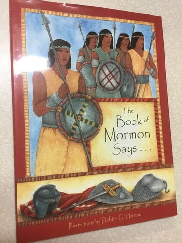 Cover of The Book of Mormon says--