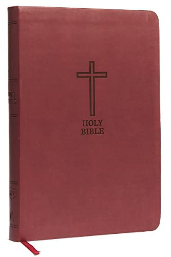 KJV, Value Thinline Bible, Large Print, Leathersoft, Burgundy, Red Letter, Comfort Print: Holy Bible, King James Version