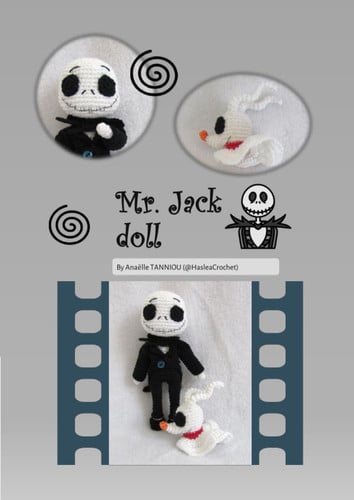 Mr Jack & Zero dolls: Doll crochet tutorial