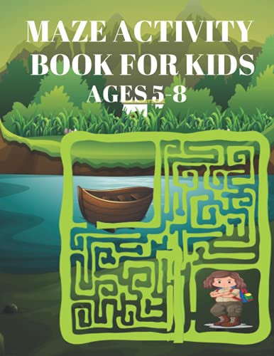 Maze Activity Book for Kids Ages 5-8 Activity Book for Kids, Solve the Maze Page