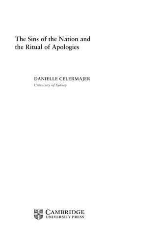 The Sins of the Nation and the Ritual of Apologies