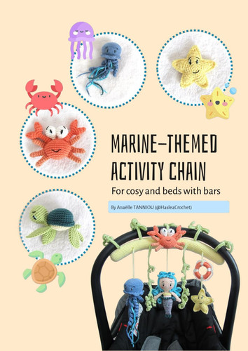Baby activity chain for Cosy and Crib: marine theme