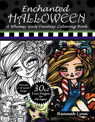 Enchanted Halloween A Whimsy Girls Fantasy Coloring Book