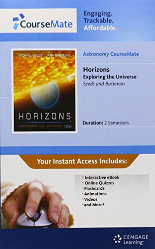 Astronomy CourseMate with eBook Printed Access Card for Seeds/Backman's Horizons: Exploring the Universe, 12th