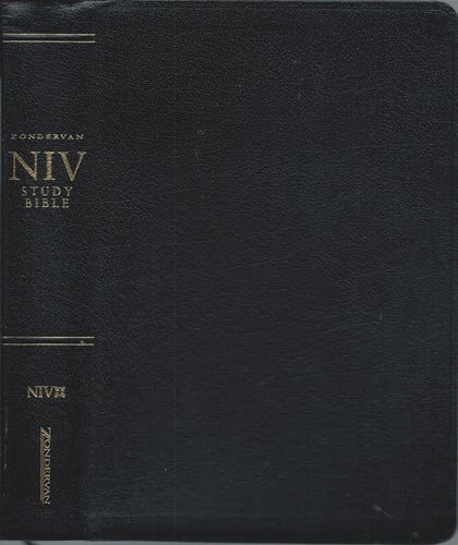 Zondervan Study Bible New International Version, Black Bonded Leather