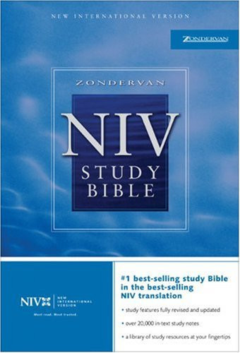 Zondervan Study Bible New International Version, Black Top Grain Leather