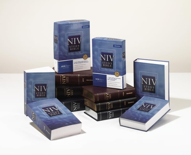 Zondervan Study Bible New International Version, Black Bonded Leather, Large Print