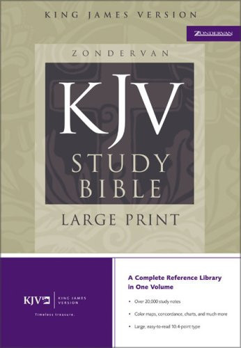 King James Version Study Bible Black Bonded Leather