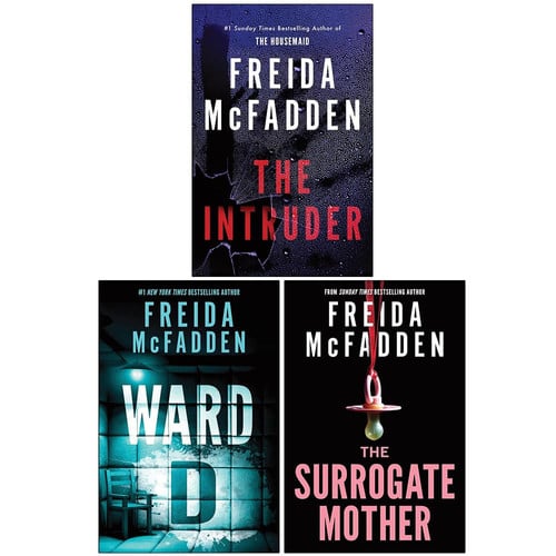 Freida McFadden Collection 3 Books Set (The Intruder, Ward D & The Surrogate Mother)