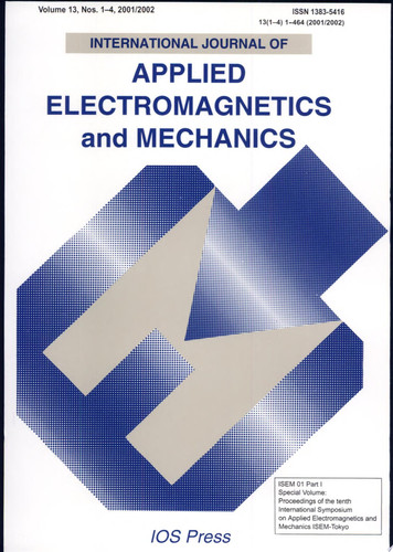 Proceedings of the Tenth International Symposium on Applied Electromagnetics and Mechanics - Part 1 Isem′01