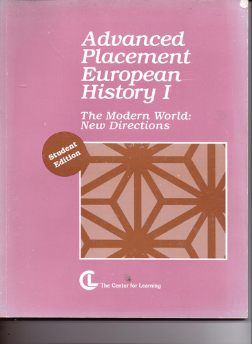 Cover of Advanced Placement European History I