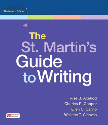 The St. Martin's Guide to Writing