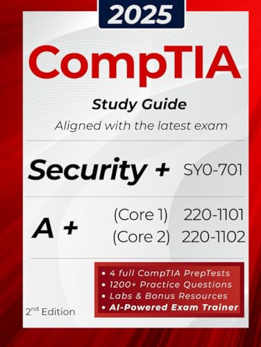 CompTIA Security+ & A+: The (2-IN-1) Guide to Get Certified on the First Attempt Through an Innovative Approach. Includes Hands-on Exercises, Audiobooks and Mock Exams (SY0-701|220-1101|220-1102)