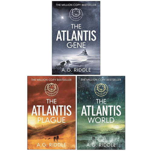 The Atlantis Trilogy 3 Books Collection Set By A.G. Riddle (The Atlantis Gene, The Atlantis Plague & The Atlantis World)