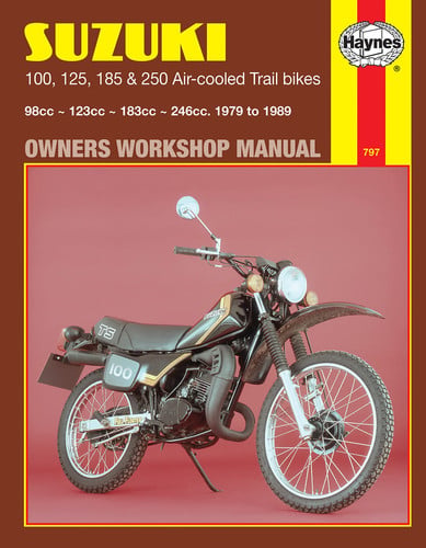 Suzuki 100,125,185 & 250 Air-cooled Trail Bikes 1979-1989